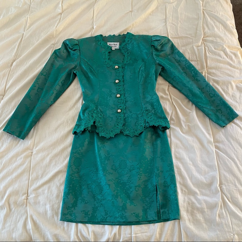 Vintage Nah Nah Collection Skirt/Jacket Set